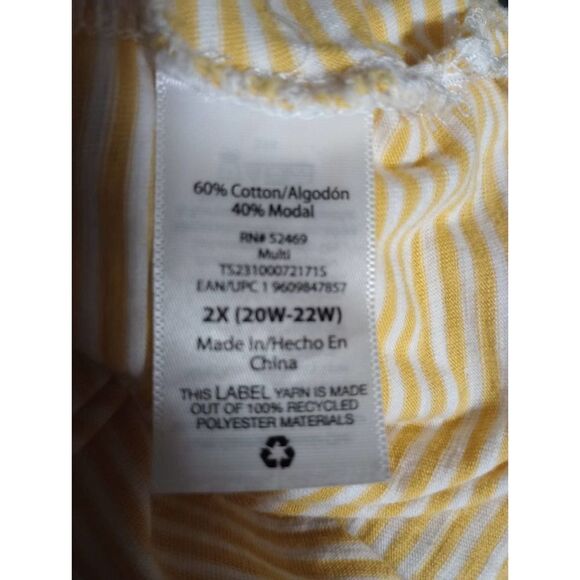 Terra and Sky Blouse Ladies 2x Flutter Sleeve - Picture 5 of 6